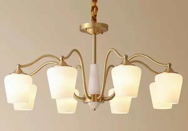 Светодиодная люстра Колокольчик 6036 (Золотая) на 6 плафонов Винница - изображение 3