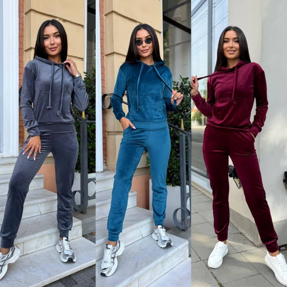 Женский  велюровый спортивный костюм. 42-52р Киев - изображение 1