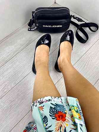 Valiente Балетки жіночі VALIENTE Эльза чорні (весна-осінь, шкіра лакована) (3455) лише 37р.38р. Коломия