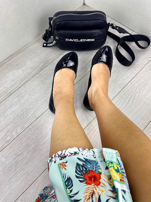 Valiente Балетки жіночі VALIENTE Эльза чорні (весна-осінь, шкіра лакована) (3455) лише 37р.38р. Коломия - фото 6