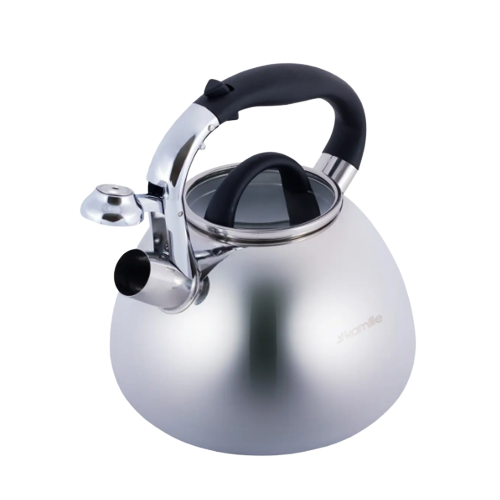 Чайник 3л нержавіюча сталь зі свистком з бакеліт.ручкою (ручка:чорний) 0674 KAMILLE Житомир - изображение 3