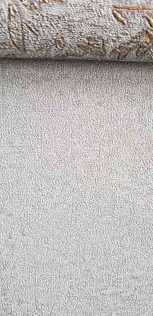 Обои виниловые на флизелине Marburg Aura метровые однотонные под крошку структурные  серо зеленые Киев