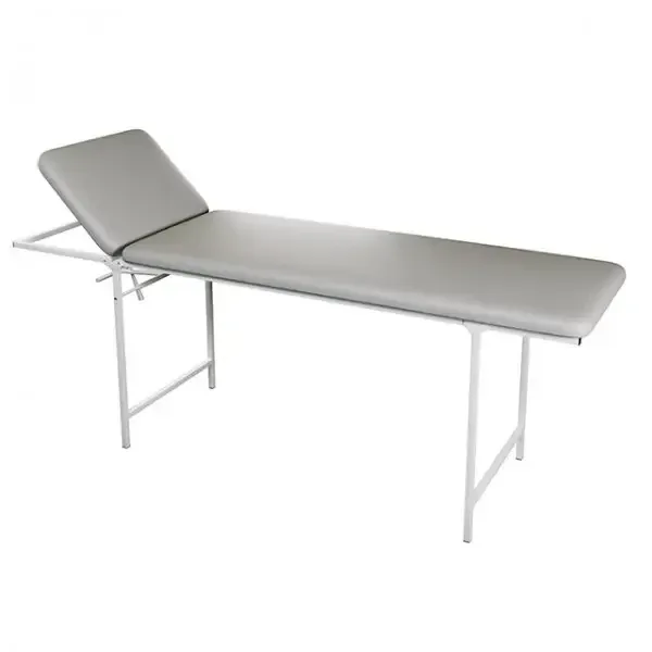 Масажний стіл-кушетка UK20 Стаціонарна, 70 см, білі ніжки Сірий Київ - фото 1