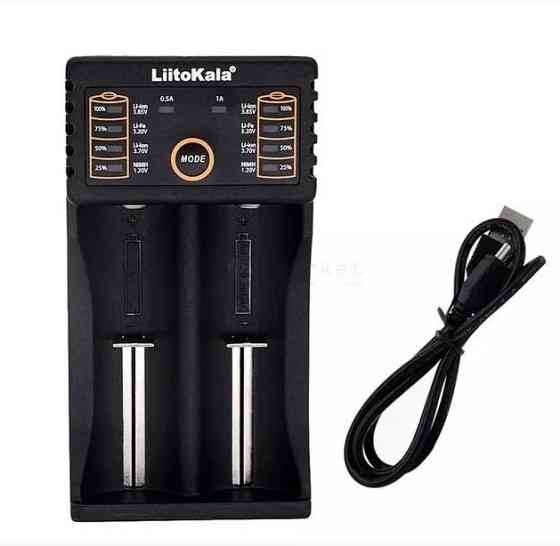 Зарядний пристрій Liitokala Lii-202 на 2 слоти (для Ni-MH, Ni-CD, Li-Ion, LiFePO4) Київ