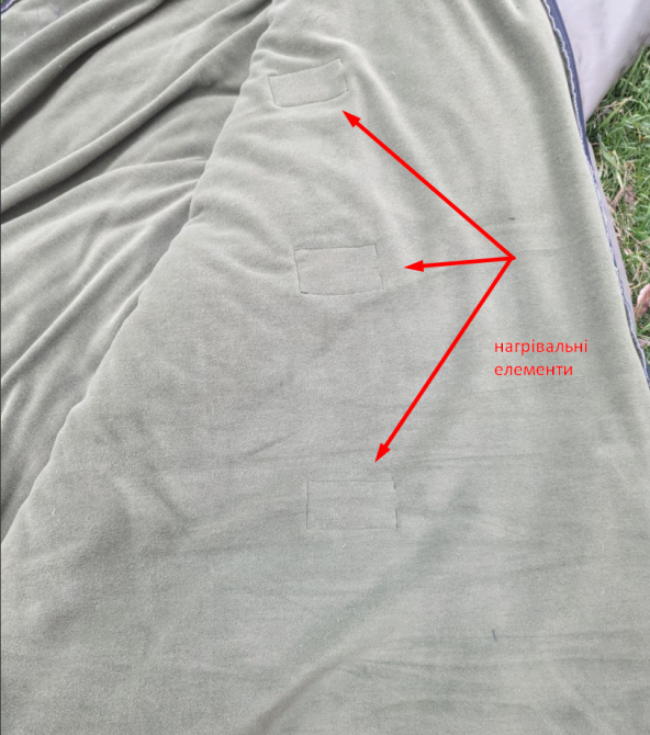 Зимовий спальний мішок із підігрівом сушка від USB -35 Спальник ЗСУ Військовий спальний мішок збільше Дніпро - фото 4