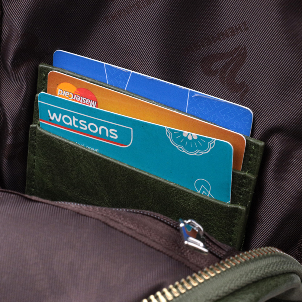 Трендовая женская слинг сумка через плечо из экокожи Vintage 22755 Зеленый Киев - изображение 7