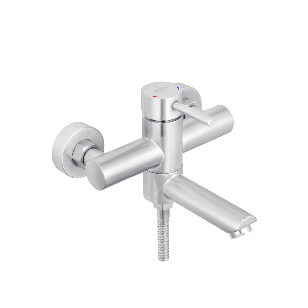 Змішувач для ванни Kroner KRP Edelstahl Klassisch - ESG060 з душовим гарнітуром, сатин Київ - фото 3