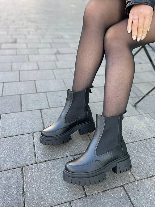 Edan Instruments Черевики жіночі EDAN 18 чорні (зима, шкіра натуральна) (5695) 38 Коломия - фото 4