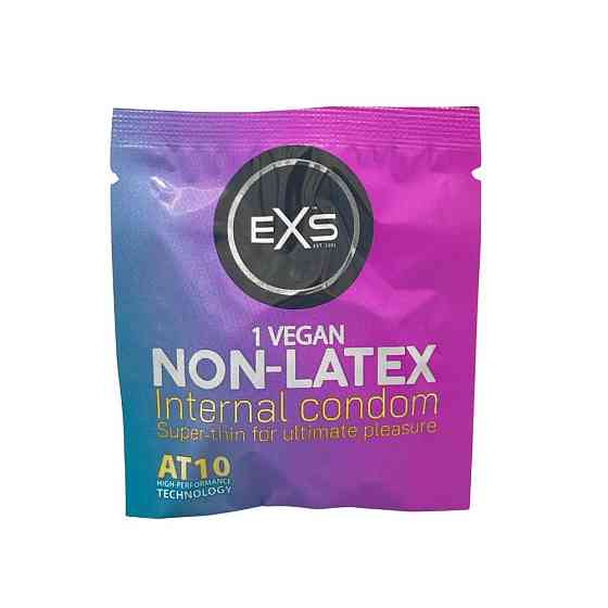 Внутрішній презерватив EXS Non-Latex, ультратонкий з петлями для фіксації Sex Aura Київ