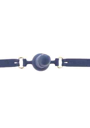 Кляп в виде фаллоса Silicone Penis Ball Gag Blue Sex Aura Киев