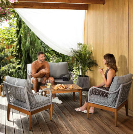 Комплект садових меблів Di Volio Ragio сірий Київ