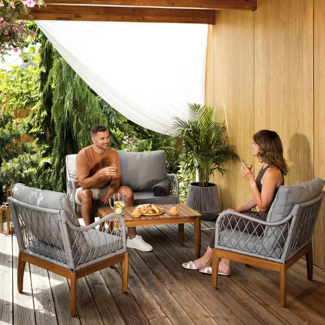 Комплект садових меблів Di Volio Ragio сірий Киев - изображение 2