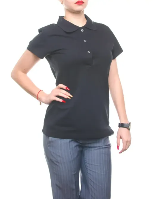 Жіноча футболка Поло Bono 400119 42, Чорний Київ - фото 1