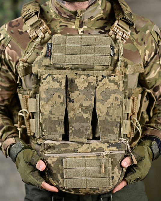 Плитоноска 4 точки скидання Attack PREMIUM піксель ДЛ6501 Одеса - фото 5