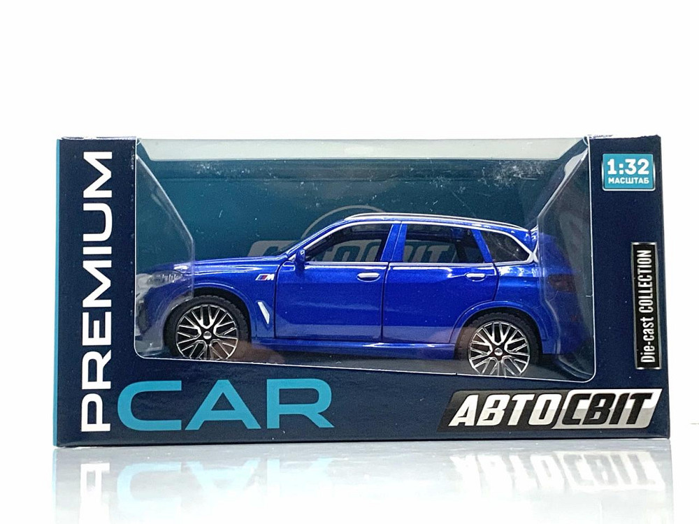 Машина Автосвіт BMW Х5 інерційна масштаб 1:32 відчиняються двері капот багажник 16,5см Синя (AP-1755) Чернигов - изображение 2