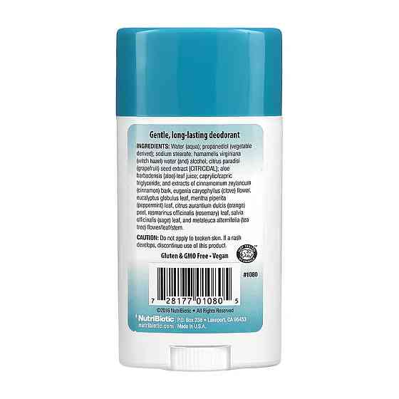 Дезодорант Nutribiotic Deodoran 75g Чайное дерево Киев