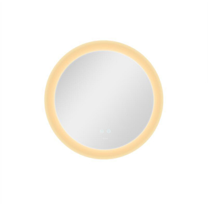 Дзеркало настінне кругле сенсорне Qtap Taurus (TA1) R600 з LED-підсвіткою Touch, з антизапотіванням Харків - фото 5