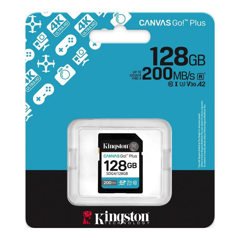 Картка пам'яті SDXC 128GB UHS-I/U3 Class 10 Kingston Canvas Go! Plus R200/W200MB/s (SDG4/128GB) ( 11467 ) Харків - фото 3