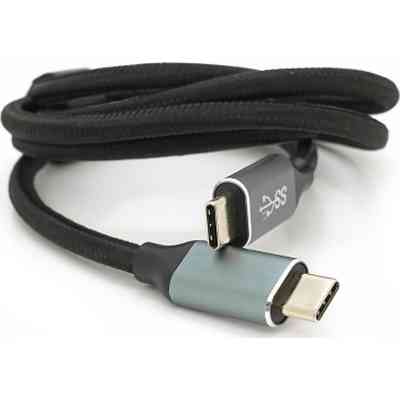 Дата кабель USB-C to USB-C 1.0m USB 3.2 Gen2 100W 10Gbps 4K60Hz black Voltronic (YT-TC-TC-B-1m) Винница