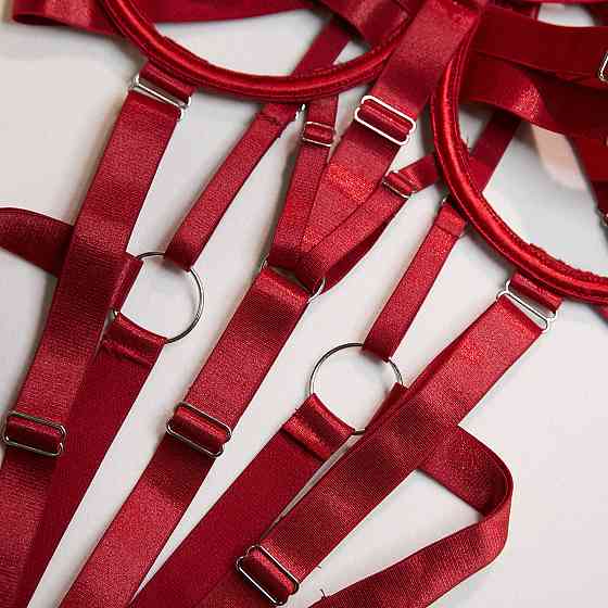 Сексуальное боди женское S красный Киев