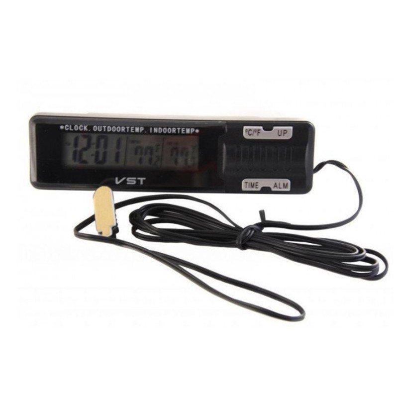 ГОДИННИК ІЗ ВНУТРІШНІМ І ЗОВНІШНІМ ДАТЧИКОМ ТЕМПЕРАТУРИ VST-7065 Одеса - фото 3