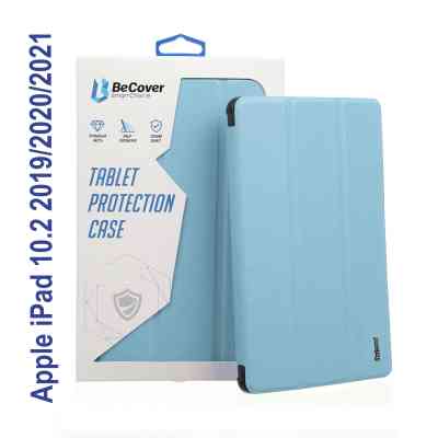 Чохол до планшета BeCover Tri Fold Soft TPU mount Apple Pencil Apple iPad 10.2 2019/2020/2021 Light Blue (706747) Вінниця