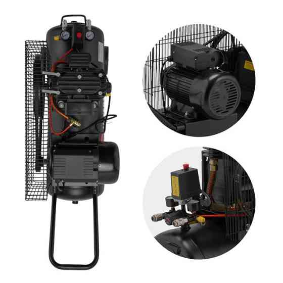 Компресор, 50 л, 1,8 кВт, 220 В, 10 атм, 250 л/хв, 80 дБ INTERTOOL PT-0011 Київ