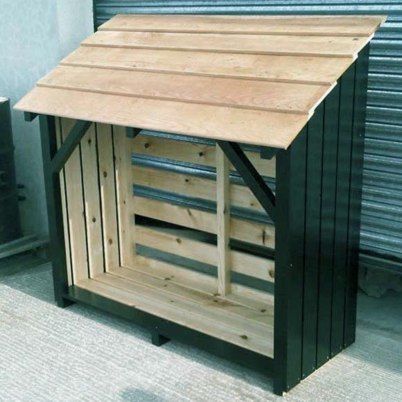 Дровниця дерев'яна "Гарейн" венге-бланже Миколаїв - фото 1