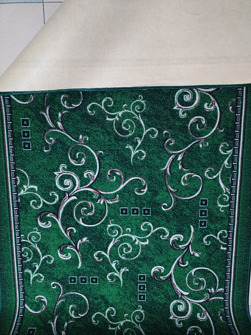 Килимова доріжка найкраща ціна, Зелені вензеля, Килим на виріз, 150, 400 Кам'янське - фото 3