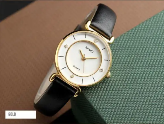 Жіночий класичний годинник Skmei 1330 (Золотистий) Вінниця