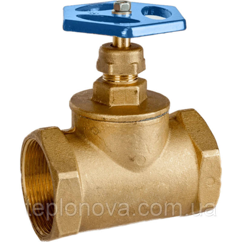 Кран ХВ вентильный прямой латунный 1 1/2″ВР х 1 1/2″ВР литейный Б1126А VA Черновцы - изображение 3