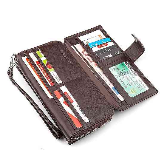 Гаманець жіночий ST Leather 18457 (SТ228) з натуральної шкіри Коричневий Київ