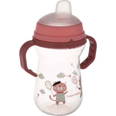 Поильник-непроливайка Canpol babies Bonjour Paris с силиконовым носиком FirstCup 250 мл Розовая (56/613_pin) Винница - изображение 6