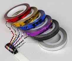 Стрічка для дизайну нігтів (зигзаг) у рулоні 6 mm. (різні кольори) Київ