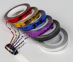 Лента для дизайна ногтей (зигзаг) в рулоне 6 mm.(разные цвета) Киев - изображение 1