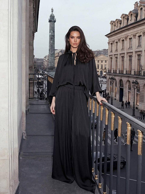 Женский стильный элегантный шелковый костюм армани Одесса - изображение 3