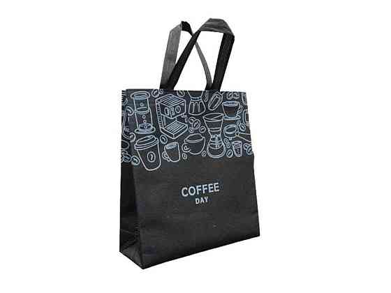 Еко сумка Coffee day Концентрат чорний 290x330х(2*50)(1*30) 500мм ТМ RendPak Київ