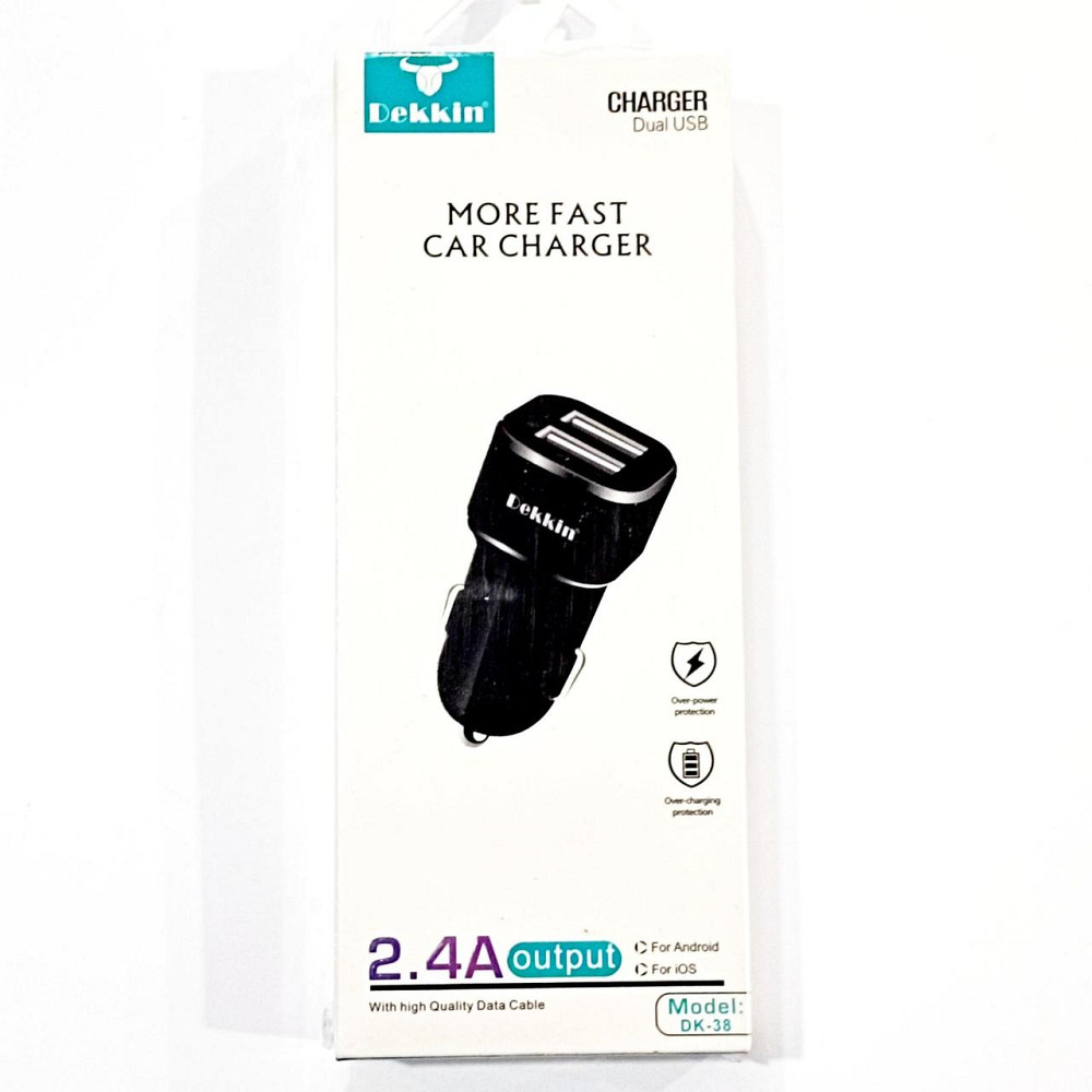 Автомобильное зарядное устройство USB x 2 Dekkin DK-38 Днепр - изображение 2