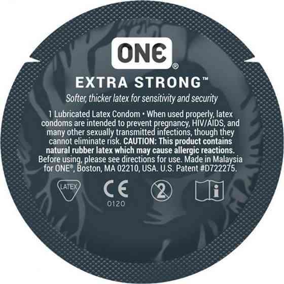 Набір презервативів One Extra Strong із потовщеними стінками (ціна за 5 шт.) Sex Aura Київ