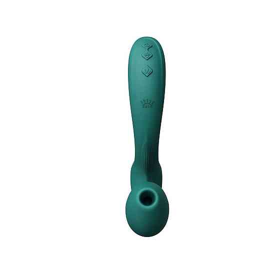 Вібратор-пульсатор з вакуумною насадкою Zalo – Talis G-Spot PulseWave Vibrator Turquoise Green Sex Aura Київ