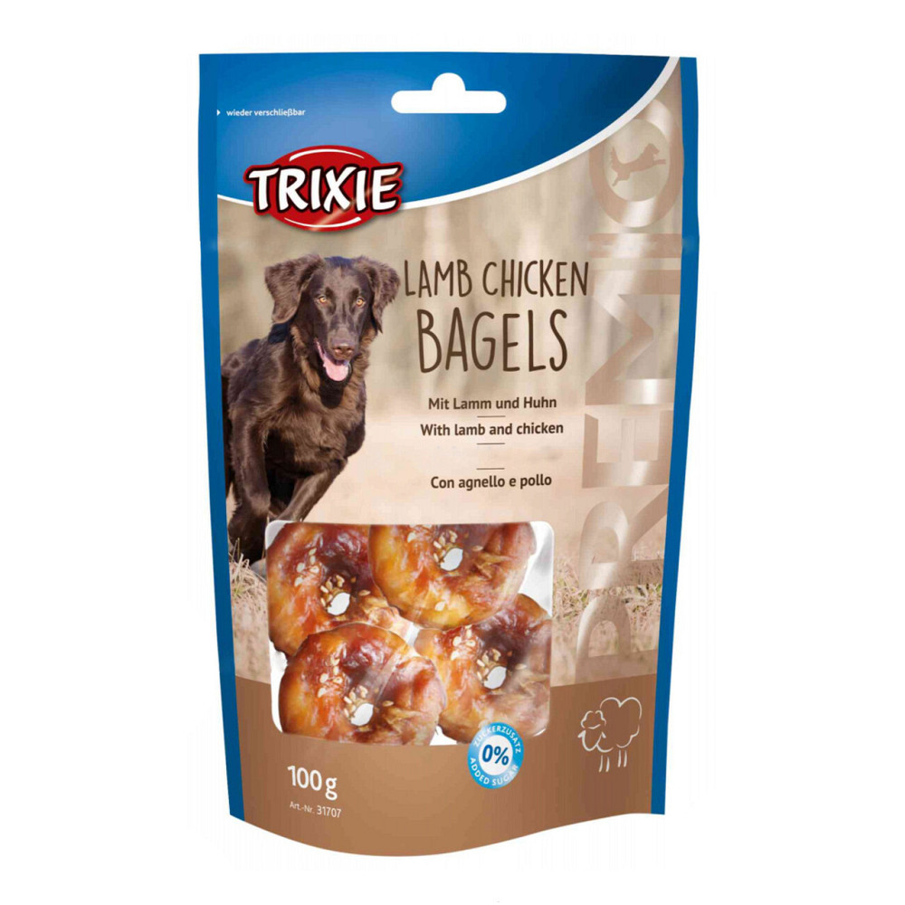 Trixie (TX-31707) Lamb Chicken Bagels ласощі для собак бублики з куркою та ягням 100 г Вінниця - фото 1