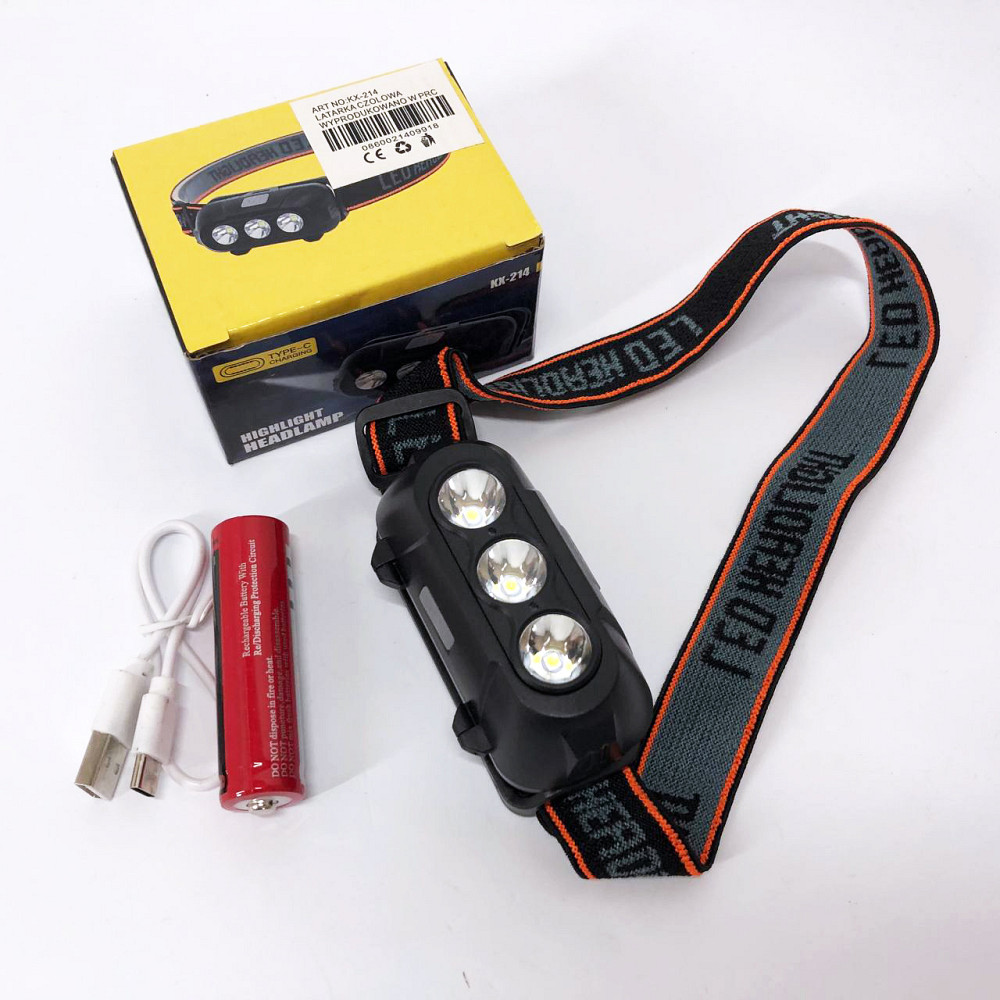 Фонарик светодиодный на голову, Тактический фонарь с красным светом на каску Налобный фонарь голову MQ-31 Львов - изображение 9