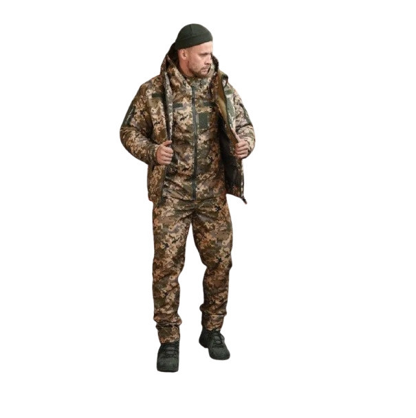 Костюм зимний тактический 3в1 Neoton куртка, ветровка и штаны вт0591(14 - 03) Пиксель XL Киев - изображение 1