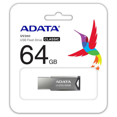 USB флеш накопичувач ADATA 64GB AUV 250 Black USB 2.0 (AUV250-64G-RBK) Вінниця - фото 4