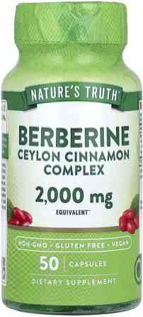 Берберин с цейлонской корицей Nature's Truth Berberine Ceylon Cinnamon Complex 2000 мг 50 капс Киев
