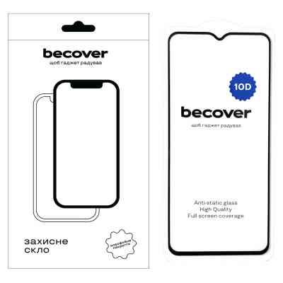 Стекло защитное BeCover Xiaomi Redmi A2 10D Black (711366) Винница