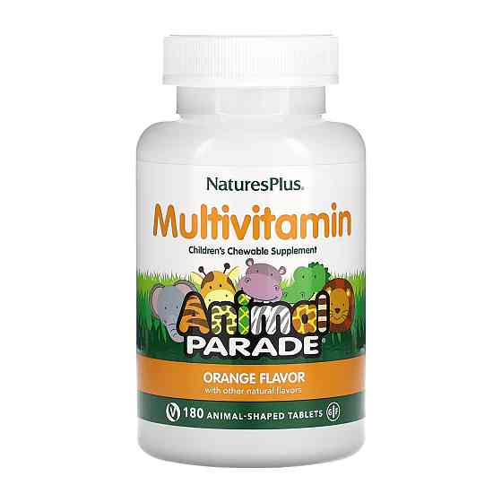 Мультивитамины для детей Nature's Plus Animal Parade 180 таблеток, Orange Луцк