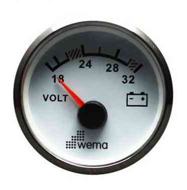 Вольтметр (Белый) 12/24 В Киев