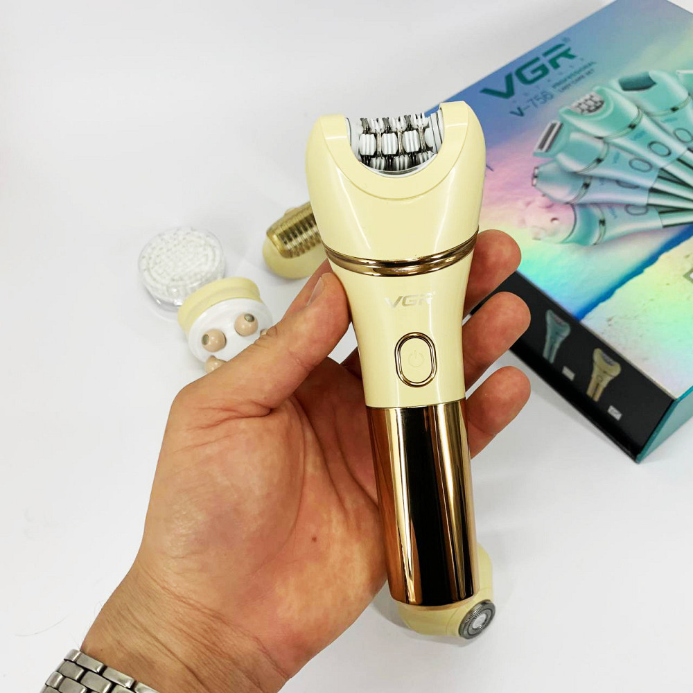 Тример з насадками для жінок VGR V-756, Епілятор жіночий для пахв, Епілятор-бритва 3в1 CS-72 Івано-Франківськ - фото 5