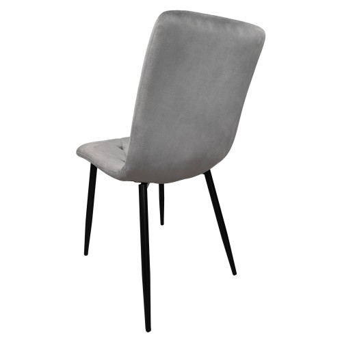 Крісло стілець для кухні вітальні барів Bonro B-421 велюр Сірий Київ